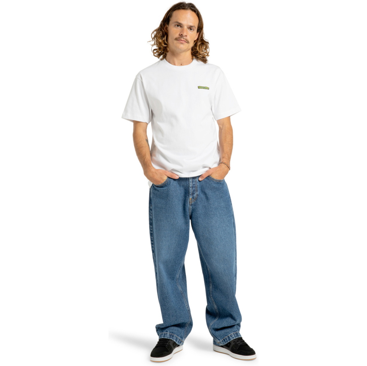 2026 DC Shoes Mens Worker Baggy Denim Pants ADYDP03093 - Stone Indigo